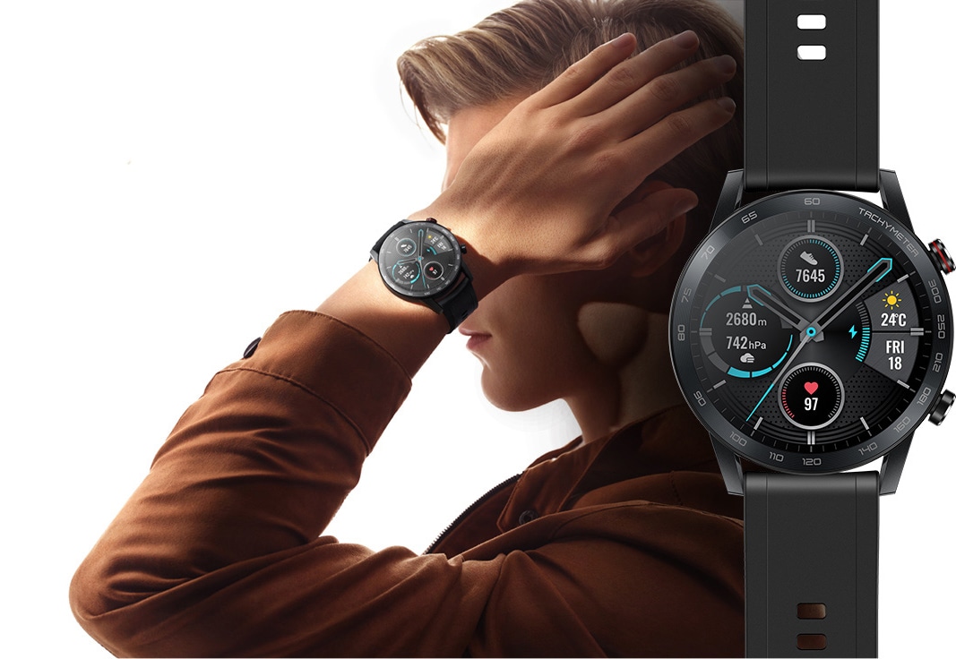 Smartwatch HONOR MagicWatch 2 46mm, Android/iOS, Charcoal Black